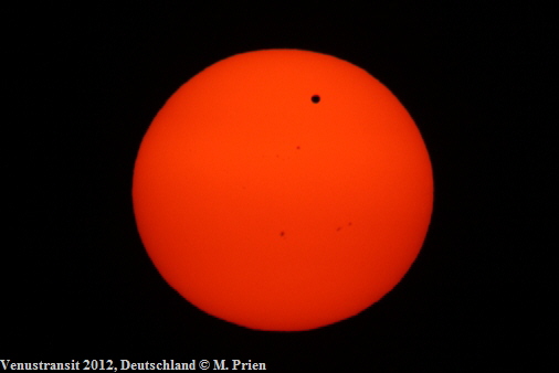 Venustransit 2012, Deutschland  M. Prien