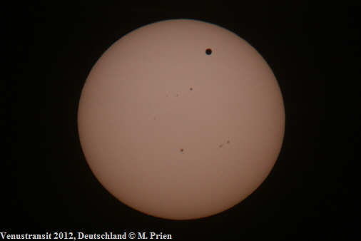 Venustransit 2012, Deutschland  M. Prien