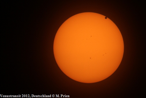 Venustransit 2012, Deutschland  M. Prien