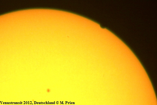 Venustransit 2012, Deutschland  M. Prien